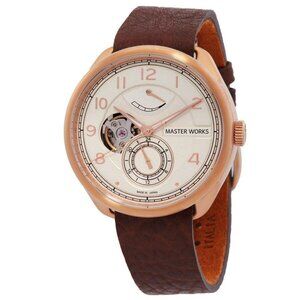 NWT Authentic Master Works Mechanical Automatic Silver Dial Men's Watch